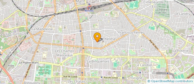 localisation de l'entreprise FONTANIERE  RENNES
