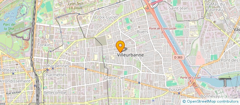 localisation de l'entreprise FONTANIERES  VILLEURBANNE
