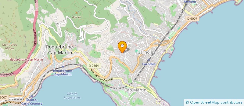 localisation de l'entreprise FONTANILI BRUNO CONSTRUCTIONS à ROQUEBRUNE-CAP-MARTIN