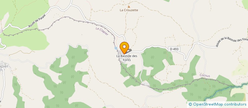localisation de l'entreprise FONTANILLE  CORNUS