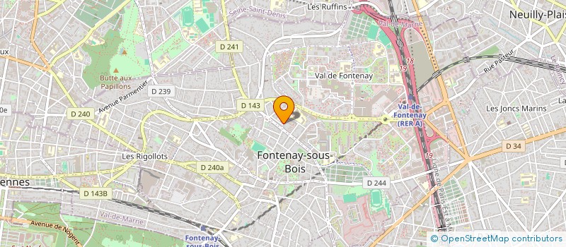 localisation de l'entreprise FONTAO PRODUCTION à FONTENAY-SOUS-BOIS