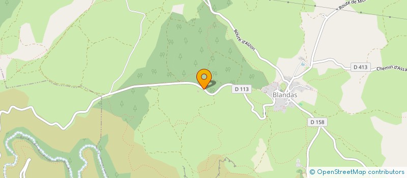 localisation de l'entreprise FONTARET  BLANDAS