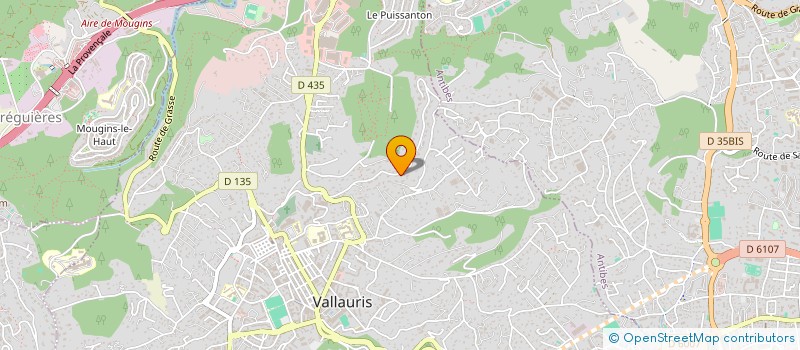 localisation de l'entreprise FONTAZUR à VALLAURIS