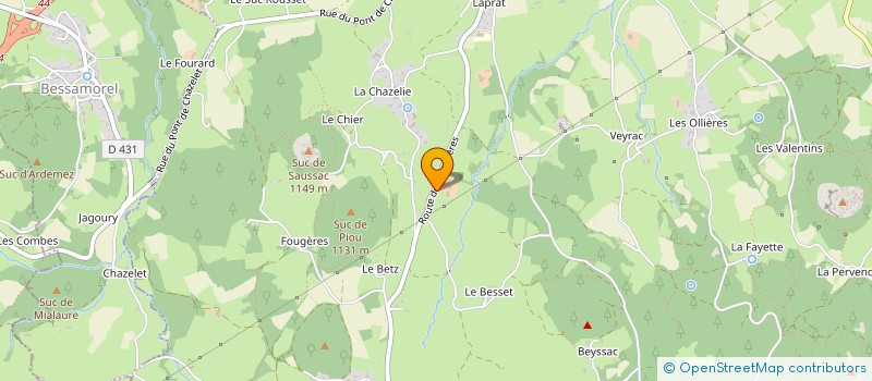 localisation de l'entreprise FONTBONNE ENERGIE  YSSINGEAUX