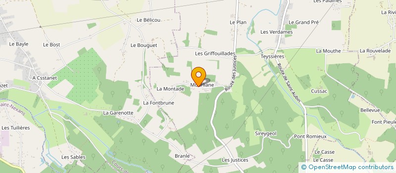 localisation de l'entreprise FONTBRUNE à SAINT-GERMAIN-ET-MONS