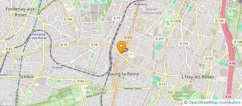 localisation de l'entreprise FONTDEL à BOURG-LA-REINE