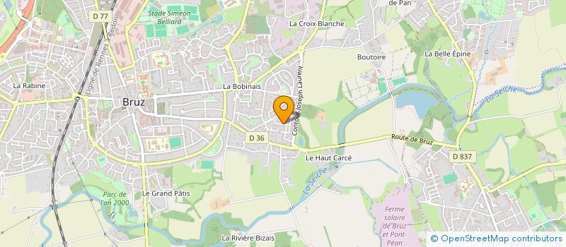 localisation de l'entreprise FONTE  BRUZ