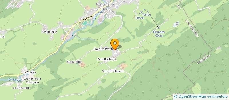 localisation de l'entreprise FONTE GIRAUD  FONCINE-LE-HAUT