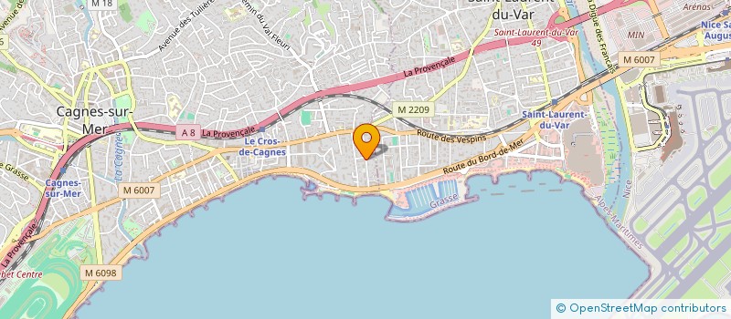 localisation de l'entreprise FONTE ROUGE à CAGNES-SUR-MER