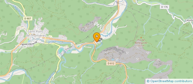 localisation de l'entreprise FONTELEC  SAINT-PONS-DE-THOMIERES