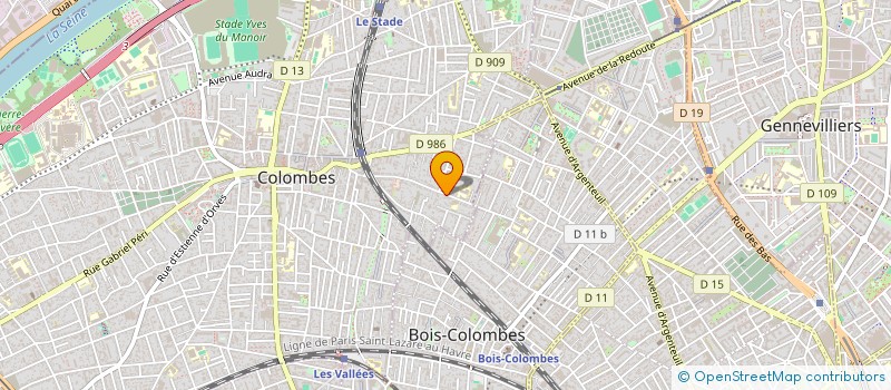 localisation de l'entreprise FONTENAILLE ARTS GRAPHIQUES à COLOMBES