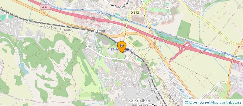 localisation de l'entreprise FONTENAT GRANULATS VICAT - FGV à L'ISLE-D'ABEAU
