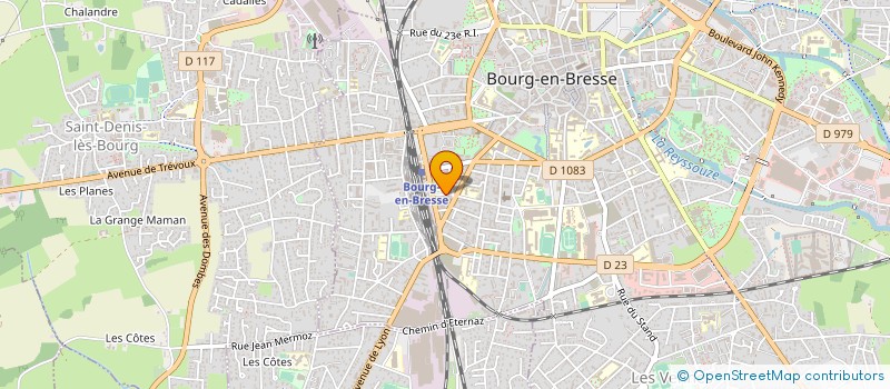 localisation de l'entreprise FONTENAT TP à BOURG-EN-BRESSE