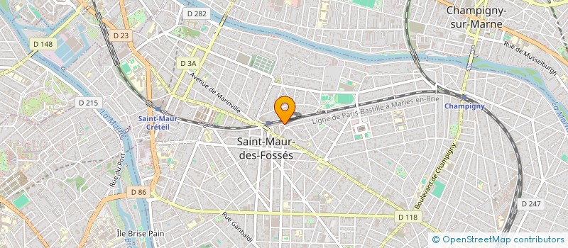 localisation de l'entreprise FONTENAY 127 à SAINT-MAUR-DES-FOSSES