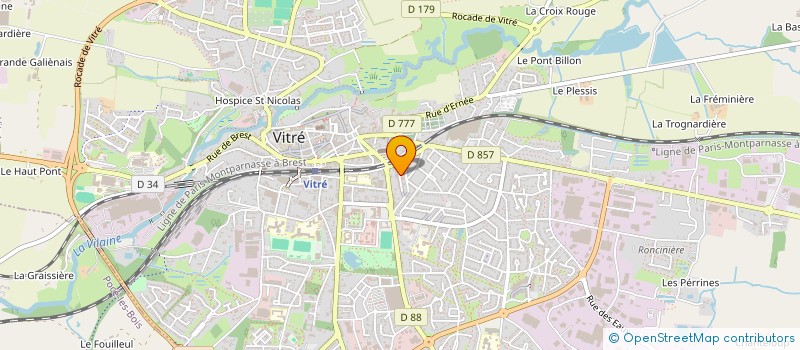 localisation de l'entreprise FONTENAY  VITRE
