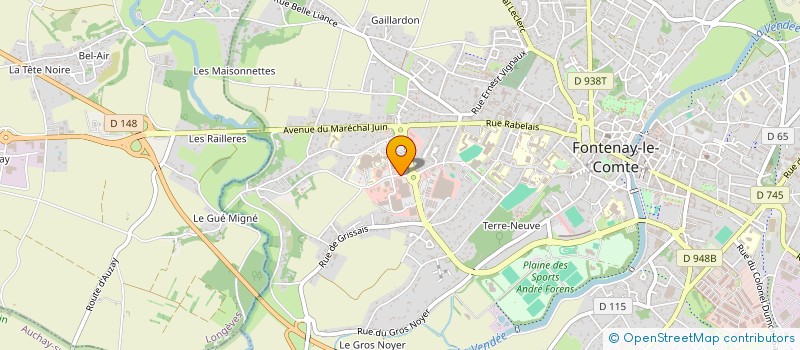 localisation de l'entreprise FONTENAY AUTO CONTROLE à FONTENAY-LE-COMTE