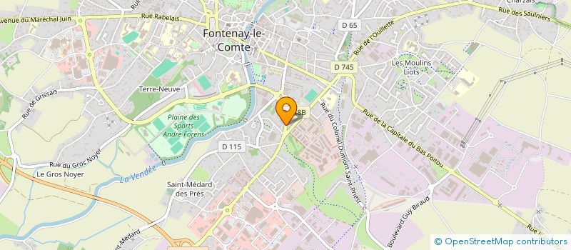 localisation de l'entreprise FONTENAY AUTOMOBILES à FONTENAY-LE-COMTE