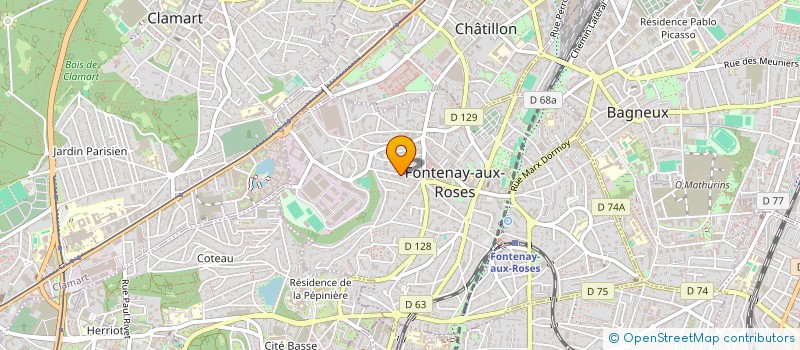 localisation de l'entreprise FONTENAY AUX ROSES à FONTENAY-AUX-ROSES