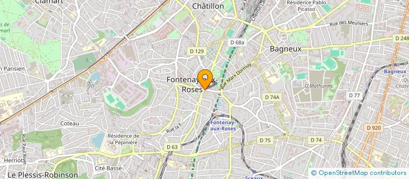 localisation de l'entreprise FONTENAY COIFF à FONTENAY-AUX-ROSES