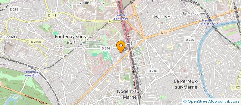 localisation de l'entreprise FONTENAY DANSES à NOGENT-SUR-MARNE