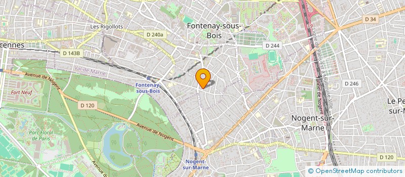 localisation de l'entreprise FONTENAY LOISIRS à FONTENAY-SOUS-BOIS