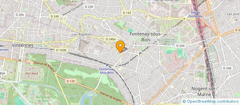 localisation de l'entreprise FONTENAY MARKET à FONTENAY-SOUS-BOIS