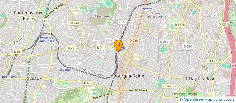 localisation de l'entreprise FONTENAY ROSIERS 90 à BOURG-LA-REINE