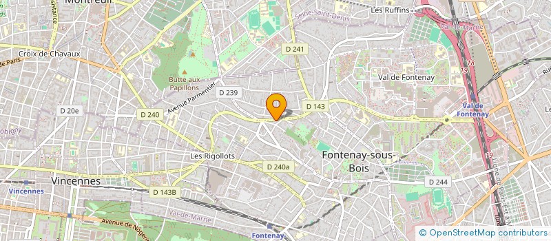 localisation de l'entreprise FONTENAYE2 à FONTENAY-SOUS-BOIS