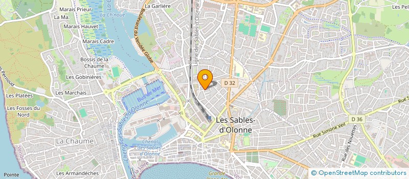 localisation de l'entreprise FONTENEAU DOMINIQUE à LES SABLES D'OLONNE