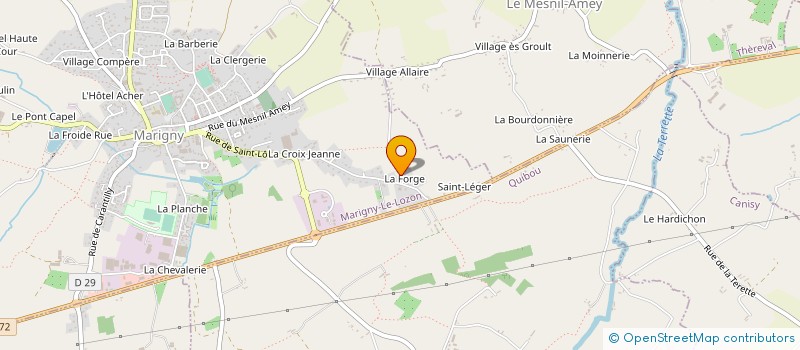 localisation de l'entreprise FONTENEY MENUISERIE  MARIGNY-LE-LOZON