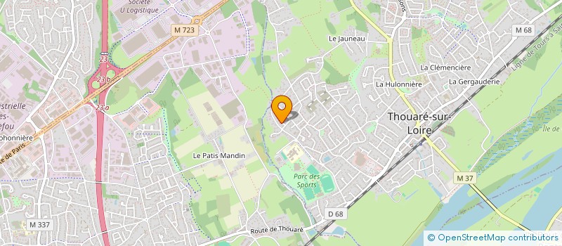 localisation de l'entreprise FONTENIT FAMILY  THOUARE-SUR-LOIRE