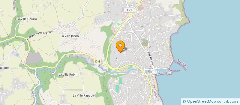 localisation de l'entreprise FONTENY  BINIC-ETABLES-SUR-MER