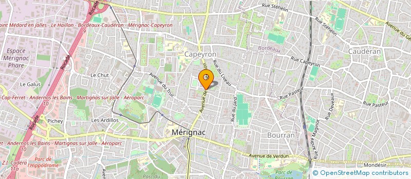 localisation de l'entreprise FONTERLOT à MERIGNAC