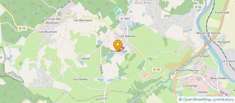 localisation de l'entreprise FONTES COUVERTURE à SAINT-PRIEST-SOUS-AIXE