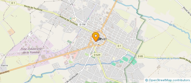 localisation de l'entreprise FONTFREDE  REVEL