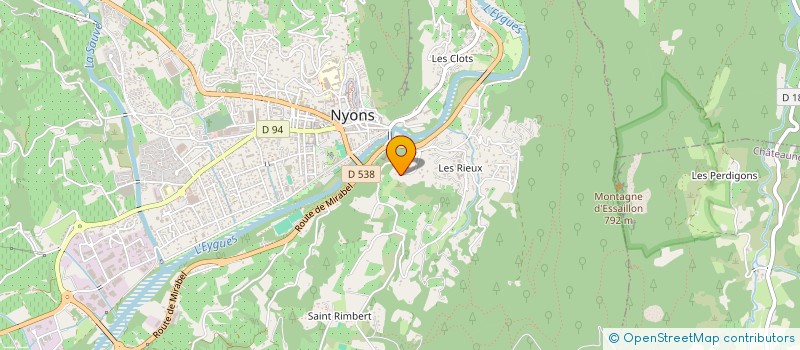 localisation de l'entreprise FONTGERE  NYONS
