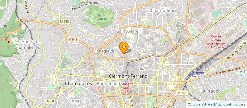 localisation de l'entreprise FONTGIEVE LOISIRS à CLERMONT-FERRAND