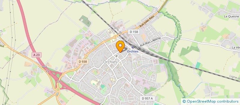 localisation de l'entreprise FONTIER REMY ET CRUPPE DENIS  ORCHIES