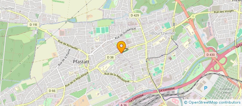 localisation de l'entreprise FONTIVEROS  PFASTATT