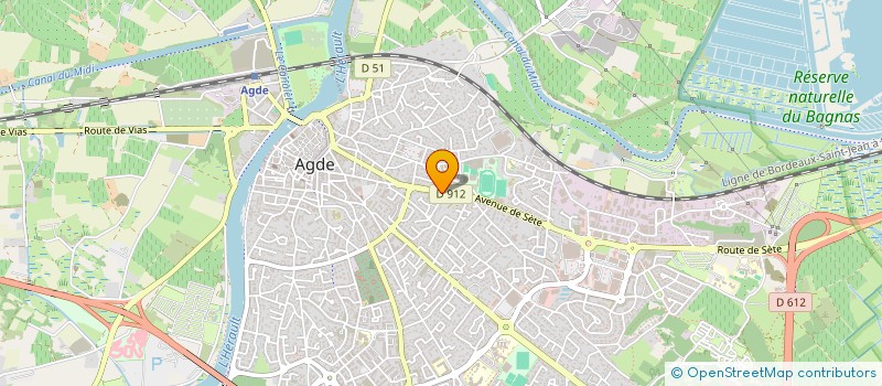 localisation de l'entreprise FONTREGEIRE  AGDE