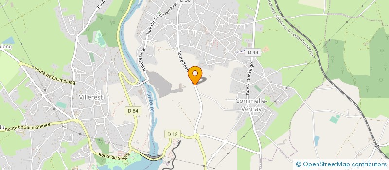 localisation de l'entreprise FONTREY à COMMELLE-VERNAY