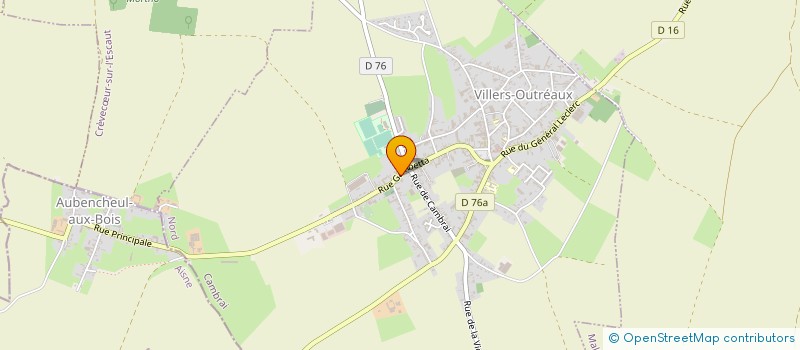 localisation de l'entreprise FONVIL à VILLERS-OUTREAUX