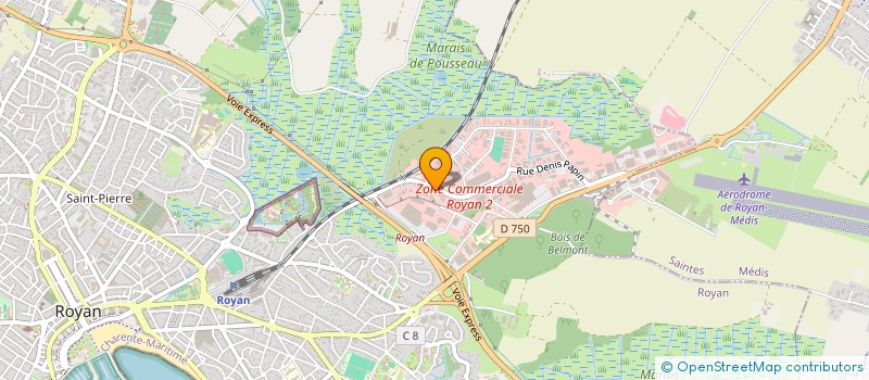 localisation de l'entreprise FONWEST à ROYAN