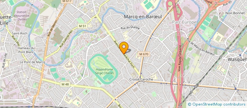 localisation de l'entreprise FONZIE à MARCQ-EN-BARŒUL