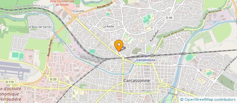 localisation de l'entreprise FOO'DREAM à CARCASSONNE