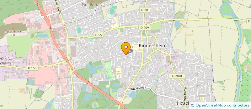 localisation de l'entreprise FOO PRODUCTION  KINGERSHEIM