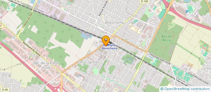 localisation de l'entreprise FOO VAR à MONTIGNY-LES-CORMEILLES