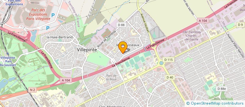 localisation de l'entreprise FOOD à VILLEPINTE