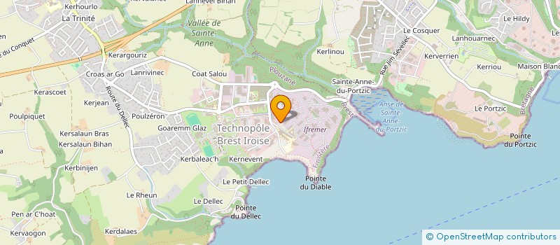 localisation de l'entreprise FOOD'ALGUES  PLOUZANE