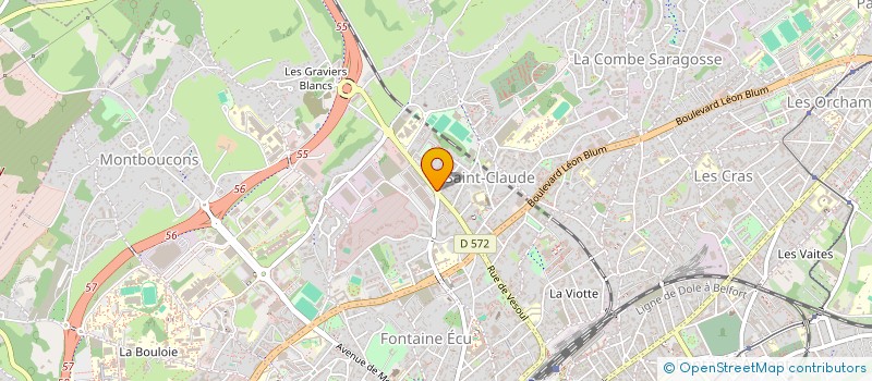 localisation de l'entreprise FOOD AND CO  BESANCON